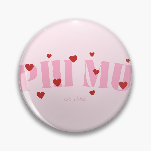 Item preview, Pink with Hearts - (PHI MU) designed and sold by Jenna Cage.