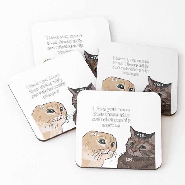 Item preview, Cat Relationship Memes designed and sold by snoozybun.