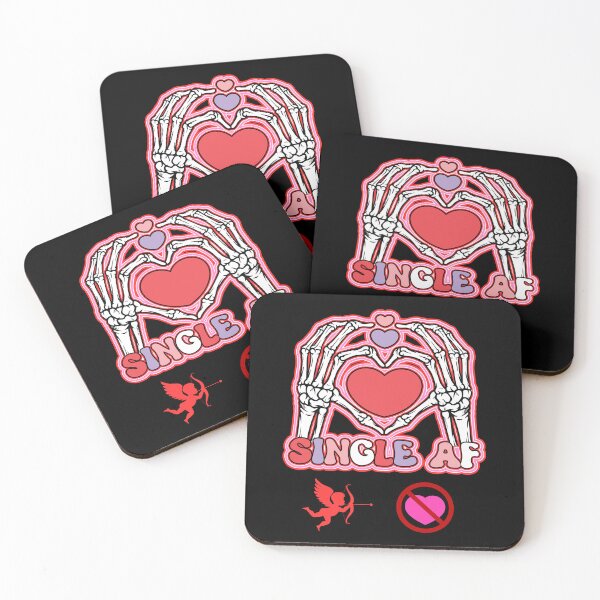Item preview, Single Af Skeleton Hands Valentines Day  designed and sold by WoodburyLake.