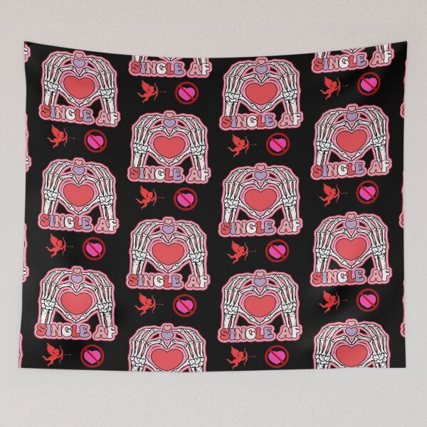 Item preview, Single Af Skeleton Hands Valentines Day  designed and sold by WoodburyLake.