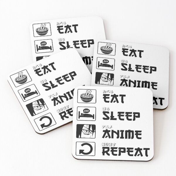 Item preview, Eat Sleep Anime Repeat designed and sold by JoestarJJ Howard.