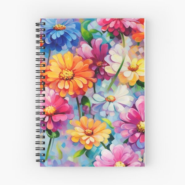 Item preview, Zinnia Tile 05: Rainbow Smiles in a Field of Daisy Dandelions and Sunshine of Nature's Confetti Party designed and sold by TheBrainArt.