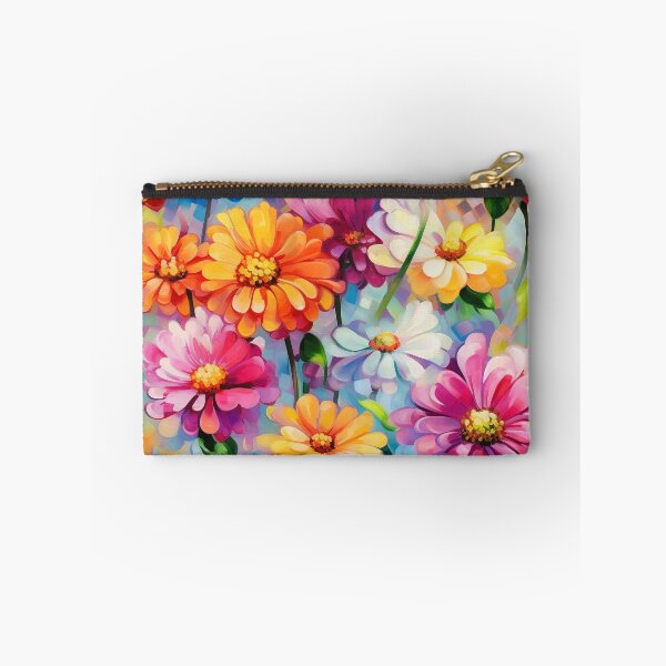 Item preview, Zinnia Tile 05: Rainbow Smiles in a Field of Daisy Dandelions and Sunshine of Nature's Confetti Party designed and sold by TheBrainArt.
