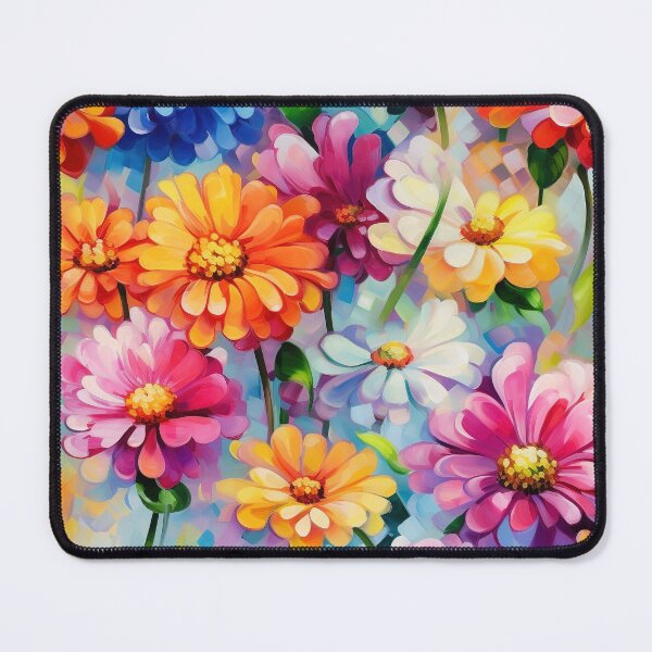 Item preview, Zinnia Tile 05: Rainbow Smiles in a Field of Daisy Dandelions and Sunshine of Nature's Confetti Party designed and sold by TheBrainArt.