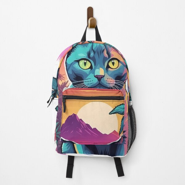 Item preview, Vaporwave Cat Crazy Sunrise Color Pallete designed and sold by wojysmokes.
