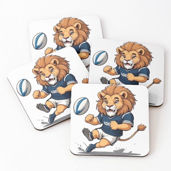 Item preview, A lion  Rugby Player playing rugby  designed and sold by chathai.