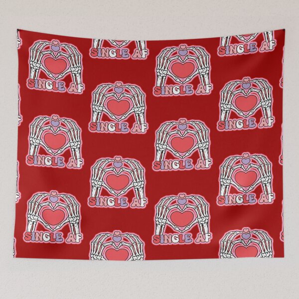Item preview, Single Af Skeleton Hands Valentines Day  designed and sold by WoodburyLake.
