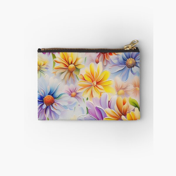 Item preview, Zinnia Tile 06 Rainbow Smiles in a Field of Daisy Dandelions and Sunshine of Nature's Confetti Party designed and sold by TheBrainArt.