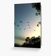 Helicopter display Greeting Card
