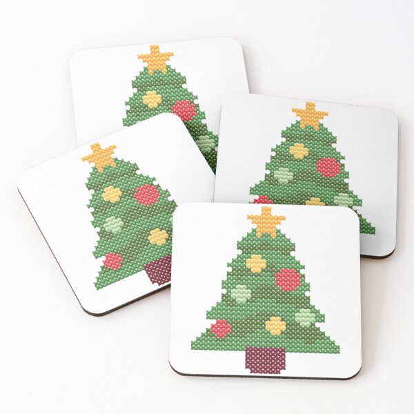 Item preview, Christmas Tree Faux Cross Stitch  designed and sold by CraftBazaarUK.