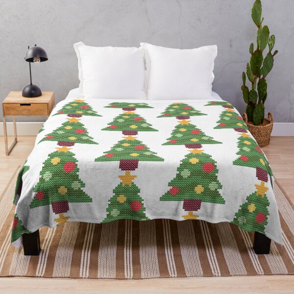 Item preview, Christmas Tree Faux Cross Stitch designed and sold by CraftBazaarUK.