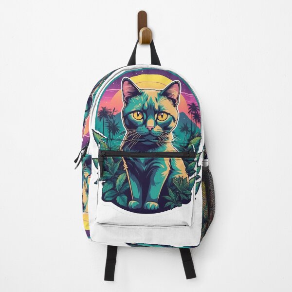 Item preview, Sunset over the cali hillside, Cat yellow eyes designed and sold by wojysmokes.