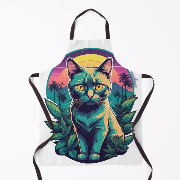 Item preview, Sunset over the cali hillside, Cat yellow eyes designed and sold by wojysmokes.