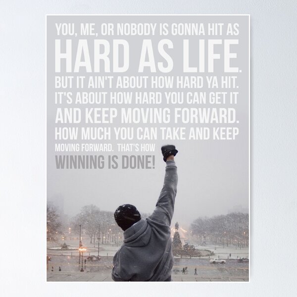Rocky, Inspirational, movie Poster