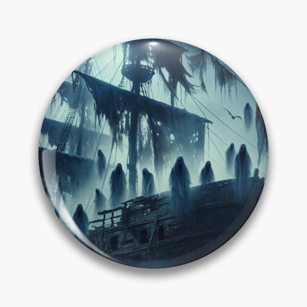 Item preview, Ghost ship in the sea designed and sold by yodabi.