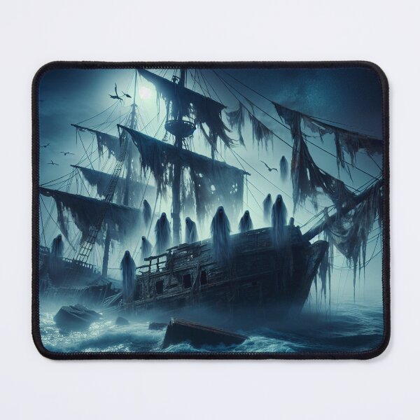 Item preview, Ghost ship in the sea designed and sold by yodabi.