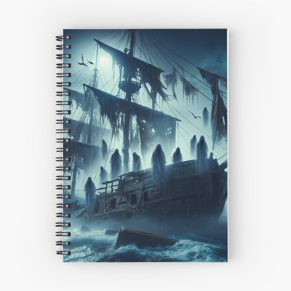 Item preview, Ghost ship in the sea designed and sold by yodabi.