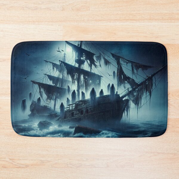 Item preview, Ghost ship in the sea designed and sold by yodabi.