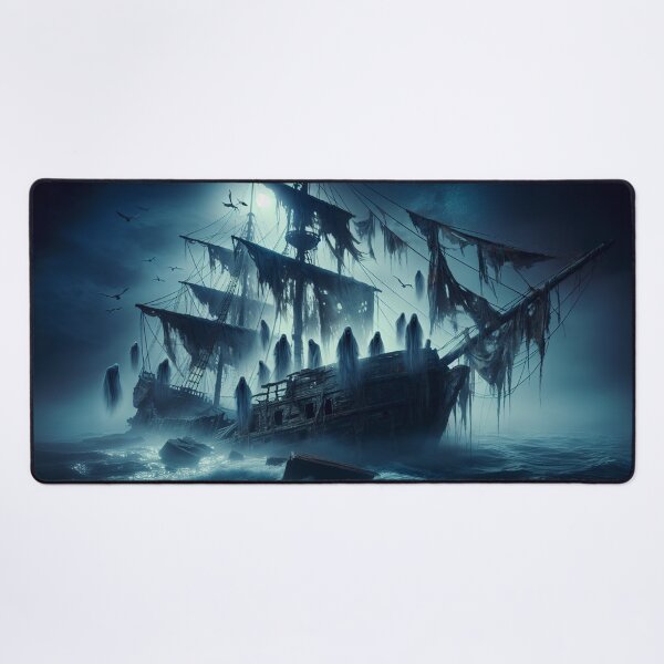 Item preview, Ghost ship in the sea designed and sold by yodabi.
