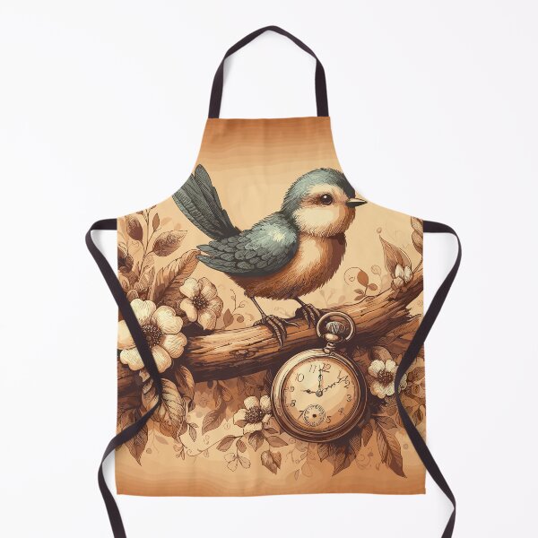 Item preview, Warm Nostalgia: Animated Bird and Pocket Watch designed and sold by Artaverse.