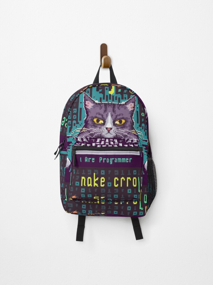 Thumbnail 1 of 3, Backpack, I are programmer (cat programming) designed and sold by Merigold.