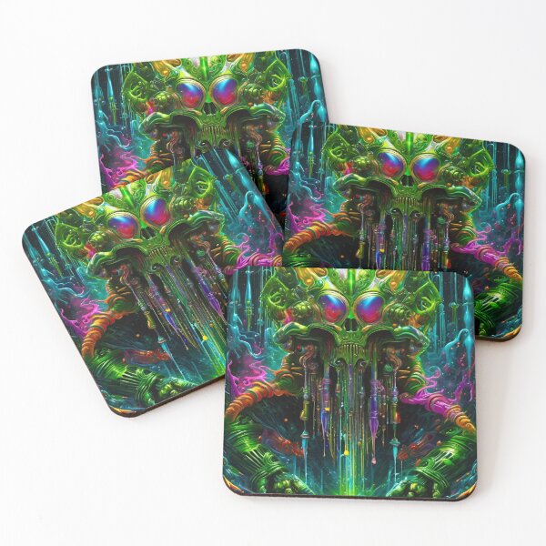 Item preview, Alien Overlord in Green Extoplasm - Surreal Sci Fi Art concept designed and sold by Delerat7.