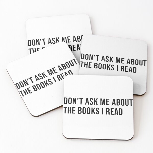 Item preview, Don't ask me about the books I read designed and sold by Selina Gonzalez.