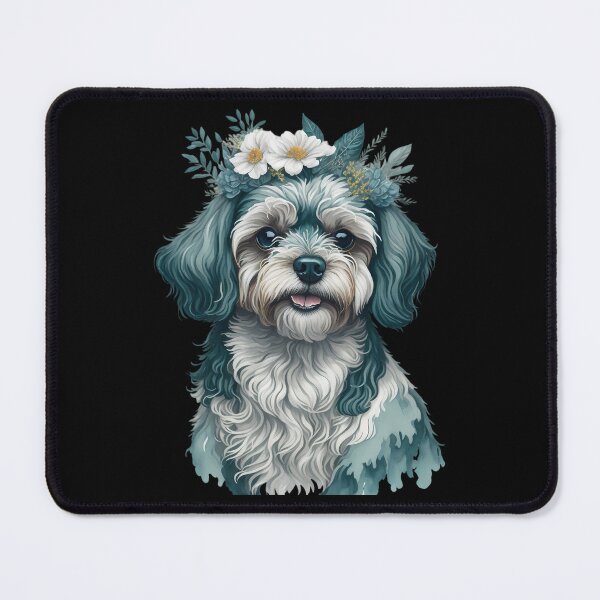 Item preview, Maltese Dog Owner Maltese Dog Owner Floral Painting Full Image Art designed and sold by fantasticdesign.