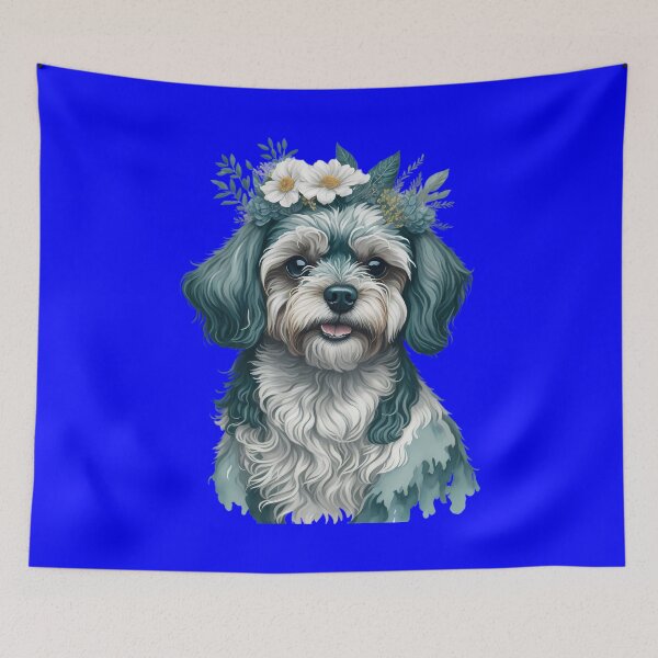 Item preview, Maltese Dog Owner Maltese Dog Owner Floral Painting Full Image Art designed and sold by fantasticdesign.