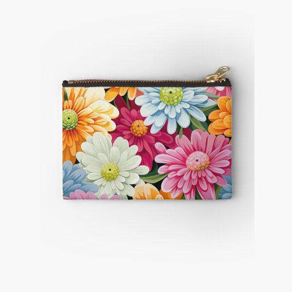 Item preview, Zinnia Tile 07: Rainbow Smiles in a Field of Daisy Dandelions and Sunshine of Nature's Confetti Party designed and sold by TheBrainArt.