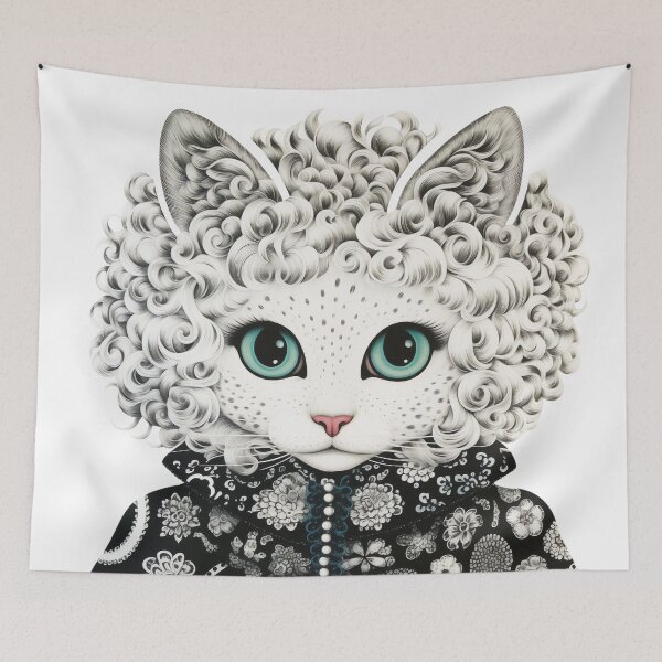 Item preview, Feline Baroque Fashionista designed and sold by EnchantArtCo.