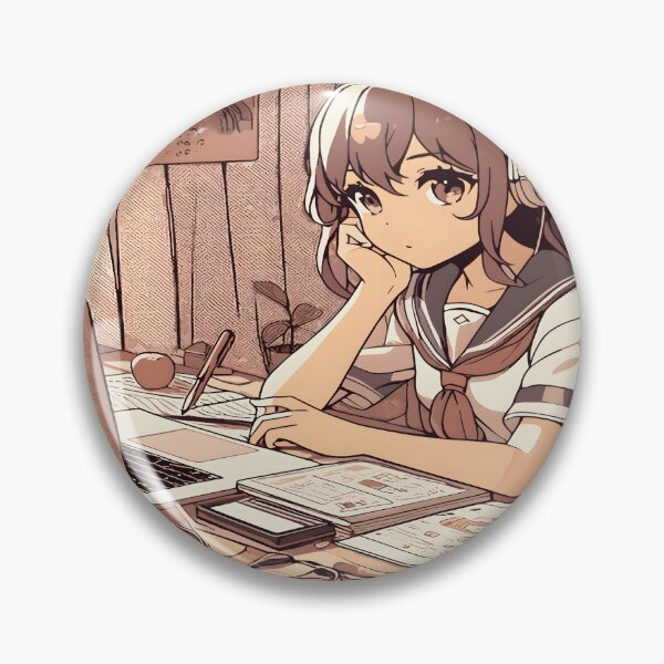 Item preview, Anime Girl Desk Mat designed and sold by KitonicTees.