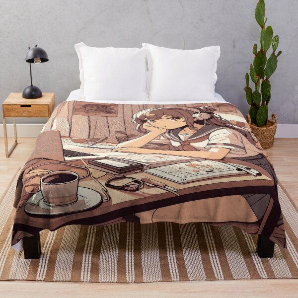 Item preview, Anime Girl Desk Mat designed and sold by KitonicTees.