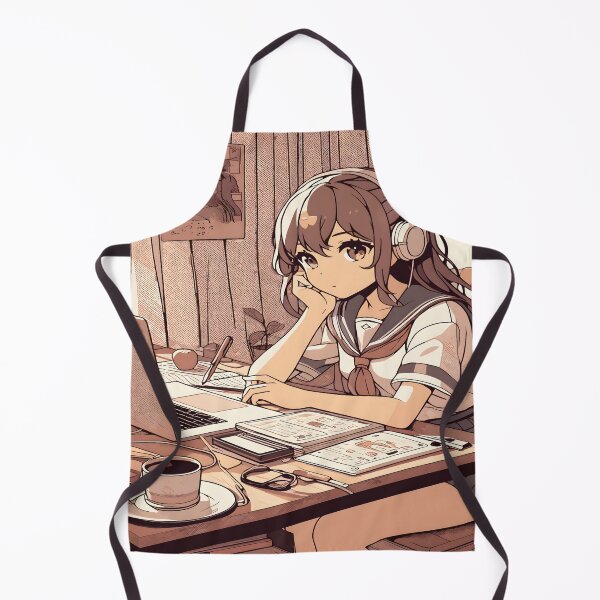 Item preview, Anime Girl Desk Mat designed and sold by KitonicTees.