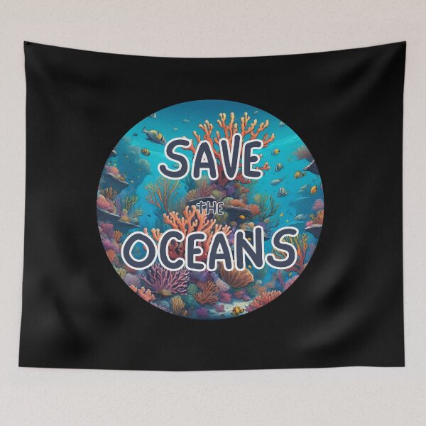 Item preview, Protect Our Seas Vibrant Coral Reef Conservation designed and sold by ChicTrendz.