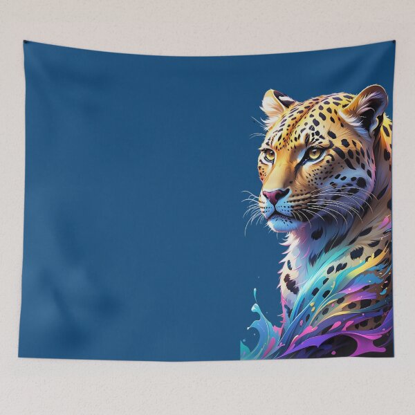 Item preview, Spectral Splendor: A Leopard's Radiant Elegance in the Electromagnetic Realm designed and sold by PING 999 STUDIO.