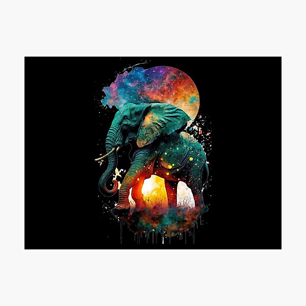 Item preview, African Elephant Safari Lover - Landscape Silhouette designed and sold by Merigold.
