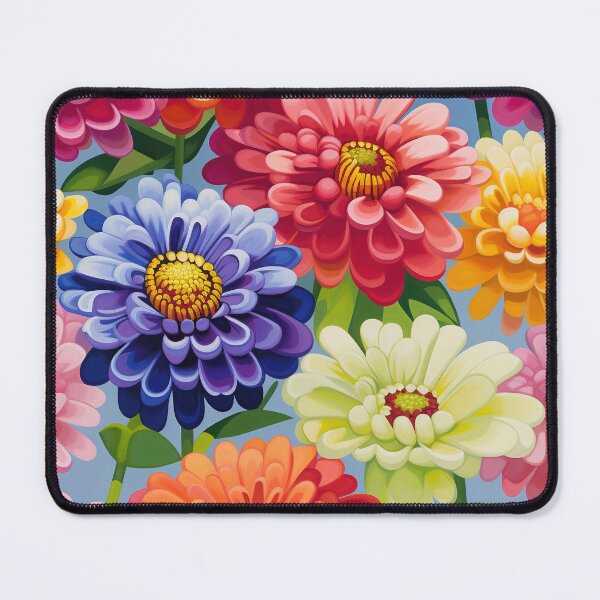 Item preview, Zinnia Tile 08: Rainbow Smiles in a Field of Daisy Dandelions and Sunshine of Nature's Confetti Party designed and sold by TheBrainArt.