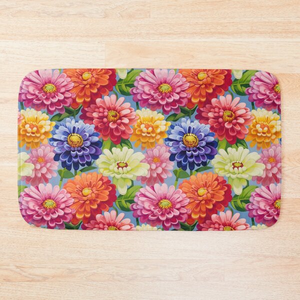 Item preview, Zinnia Tile 08: Rainbow Smiles in a Field of Daisy Dandelions and Sunshine of Nature's Confetti Party designed and sold by TheBrainArt.