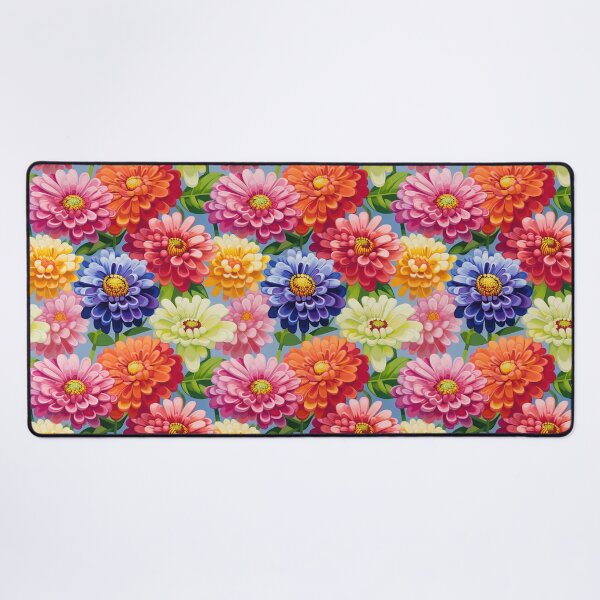 Item preview, Zinnia Tile 08: Rainbow Smiles in a Field of Daisy Dandelions and Sunshine of Nature's Confetti Party designed and sold by TheBrainArt.