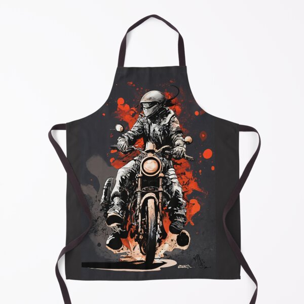 Item preview, Vintage sketch of a woman and a motorcycle. designed and sold by duneArt.