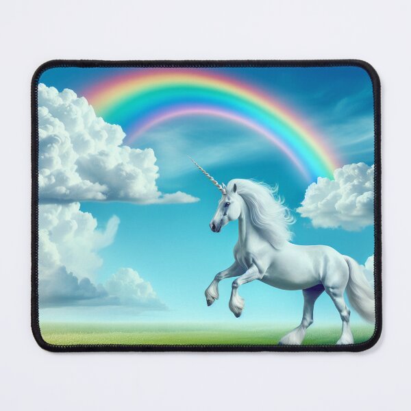 Item preview, Rainbow Dance: Unicorn and Clouds designed and sold by yodabi.