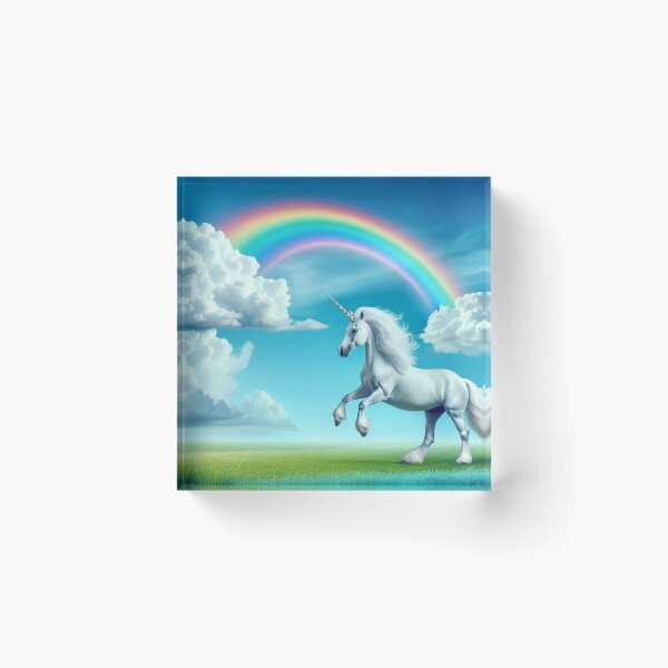 Item preview, Rainbow Dance: Unicorn and Clouds designed and sold by yodabi.
