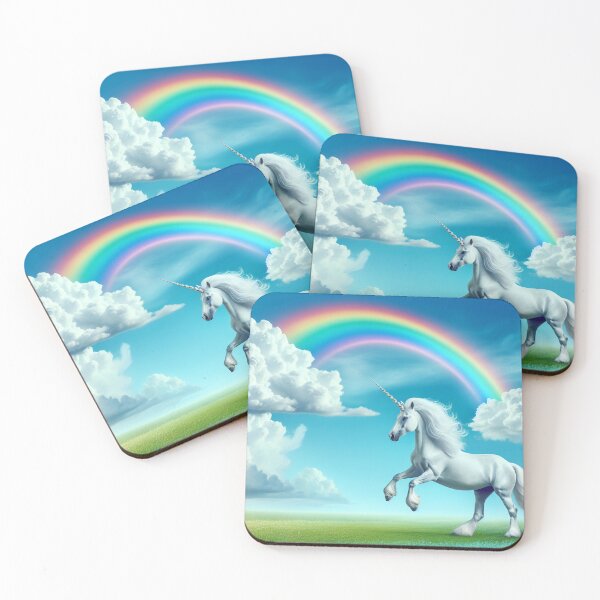 Item preview, Rainbow Dance: Unicorn and Clouds designed and sold by yodabi.