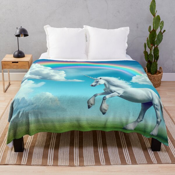 Item preview, Rainbow Dance: Unicorn and Clouds designed and sold by yodabi.