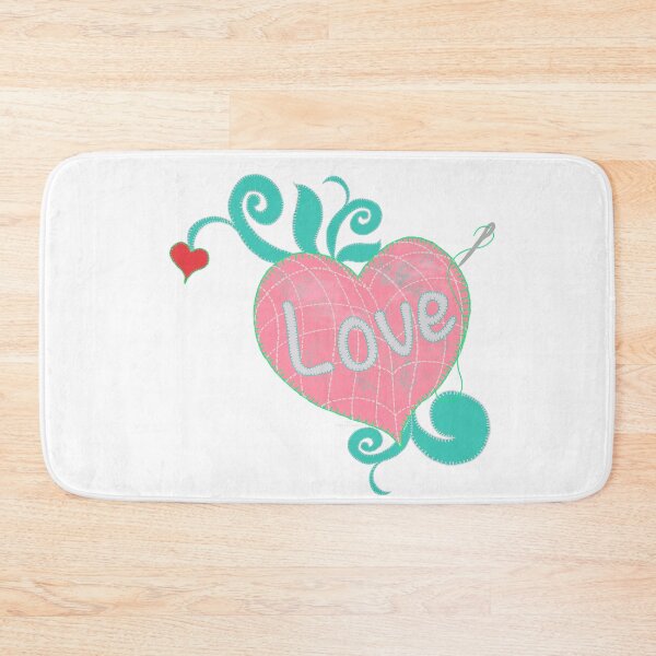 Item preview, Stitches of Love Heart Applique Artwork designed and sold by creativebeeshop.