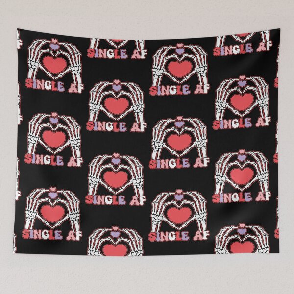 Item preview, Single Af Skeleton Hands Valentines Day  designed and sold by WoodburyLake.