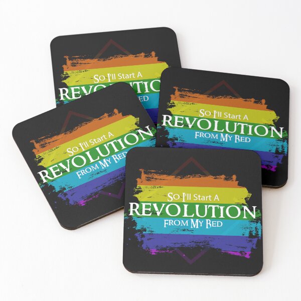 Item preview, So I'll Start A Revolution - LGBTQ Friendly Sticker Song Lyric  designed and sold by SlickCity.