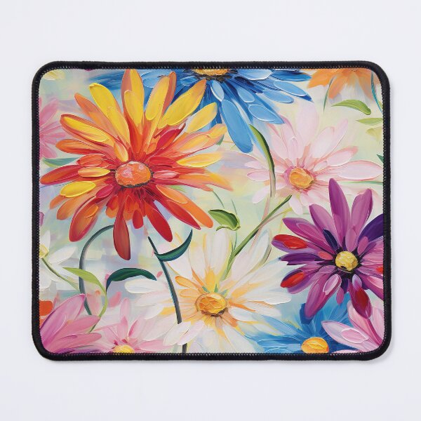 Item preview, Zinnia Tile 10: Rainbow Smiles in a Field of Daisy Dandelions and Sunshine of Nature's Confetti Party designed and sold by TheBrainArt.
