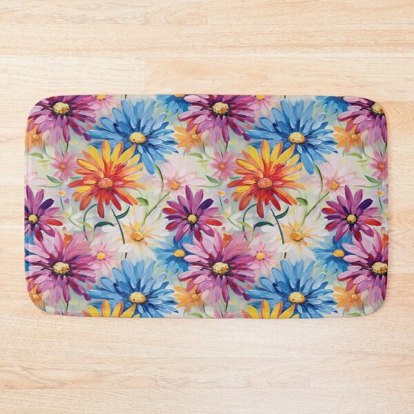 Item preview, Zinnia Tile 10: Rainbow Smiles in a Field of Daisy Dandelions and Sunshine of Nature's Confetti Party designed and sold by TheBrainArt.